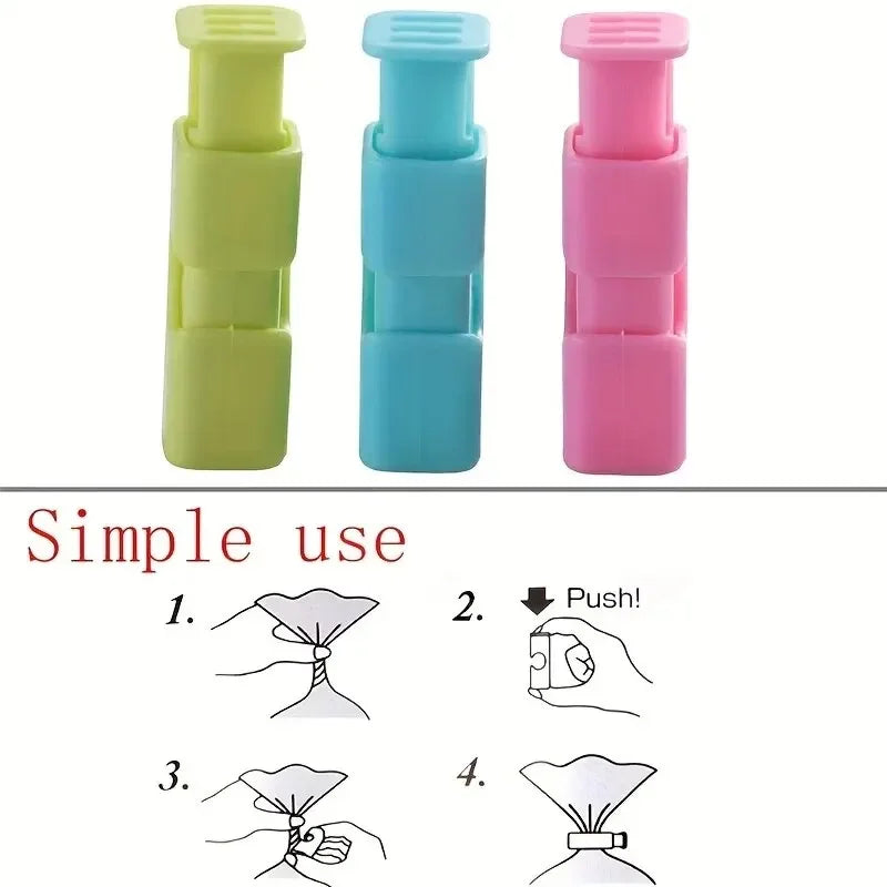 20/50pcs Food Sealing Clips, Snack Bag Clips, Moisture-proof Fresh-keeping Clips, Plastic Bag Sealing Clips Kitchen Storage Tool Zpaxo
