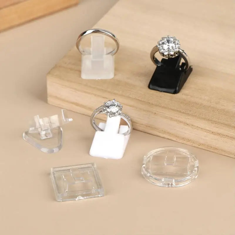 20-Pack Acrylic Ring Display Stands – Jewelry Organizer Holder