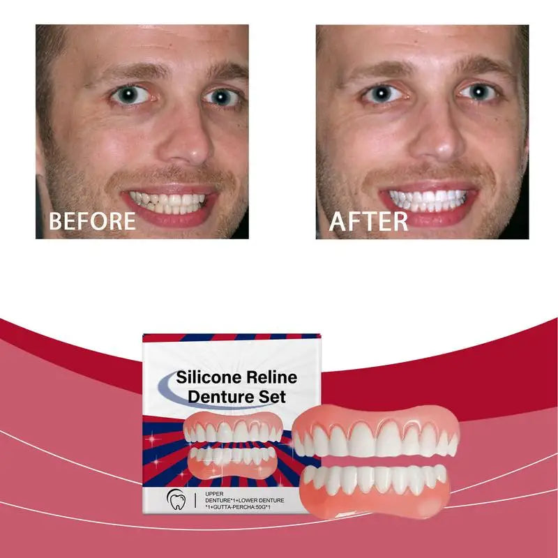 Silicone Denture Relin Es Professional Prothese Laugh Veneers Teeth