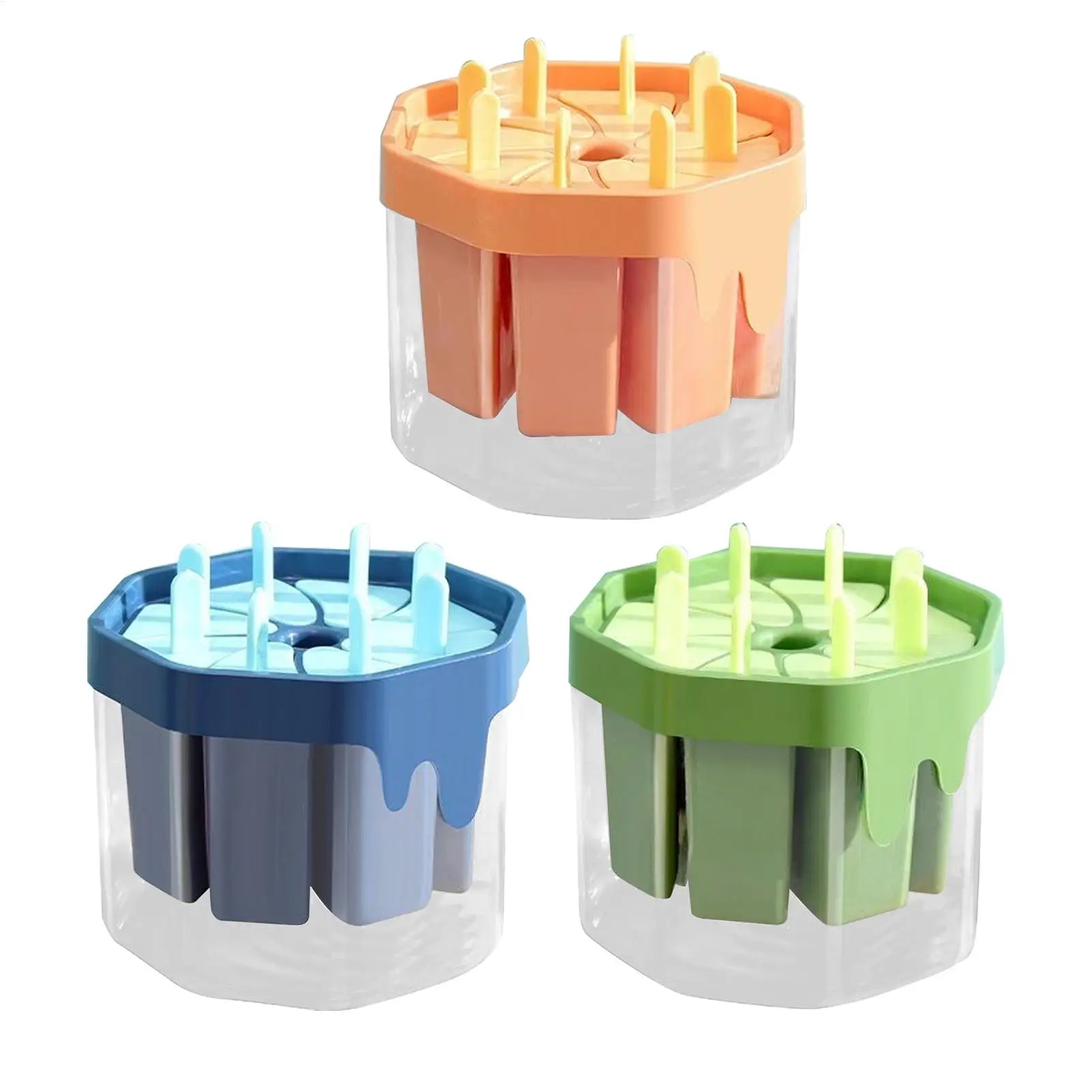 Silicone Popsicle Molds 8-Cavity | Ice Pop Maker with Drip Tray Ice Pop Mold Zpaxo