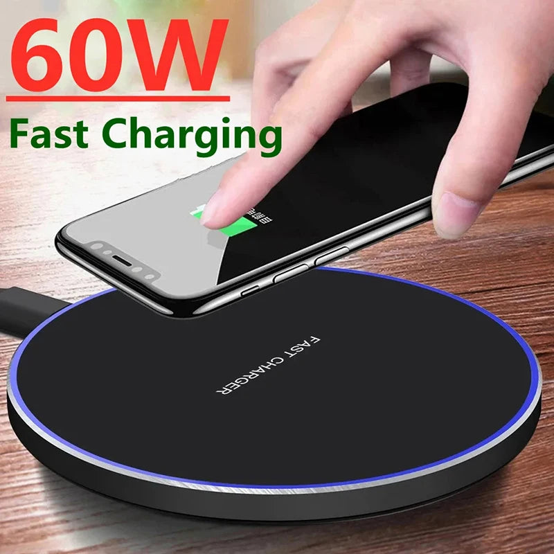 15W Wireless Charger Fast Charging for iPhone 15 14 13 X XR XS Max 8 for Samsung S10 S20 Note 10 20 Xiaomi Huawei Honor Phone Zpaxo