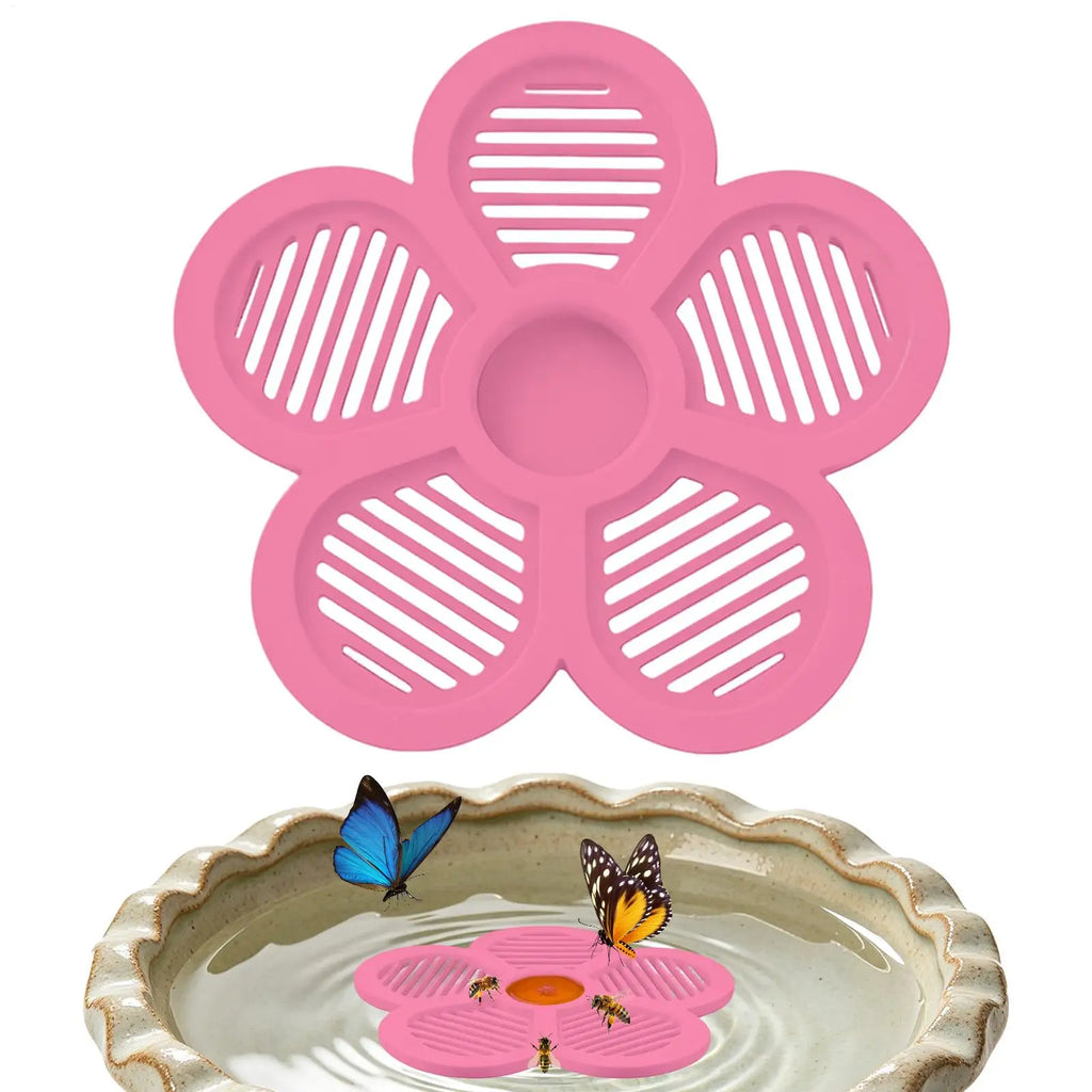 Floating Bee Island-Bee Waterer Bee Insect Drinking Tray Beekeeping Setups Luring Insect Waterer Island Tray For Outdoor Garden Zpaxo