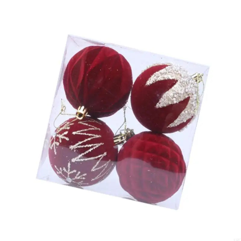 Shimmering Christmas Baubles Shatterproof Ball Hangings Ornament Tree