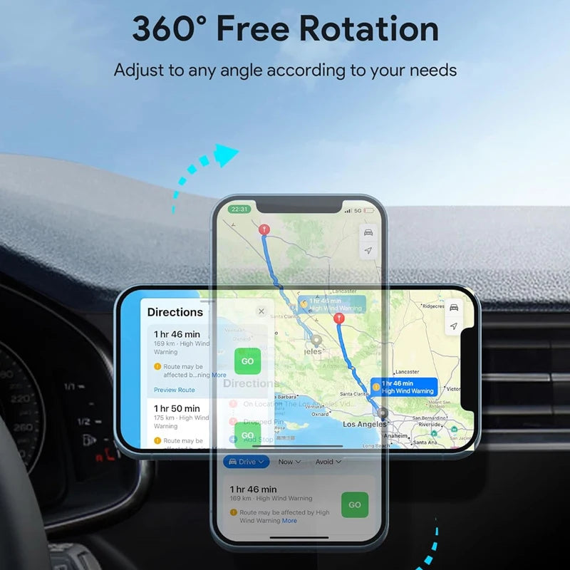 UYUXIO Dashboard Magnetic Wireless Car Phone Charger Adapter 15W