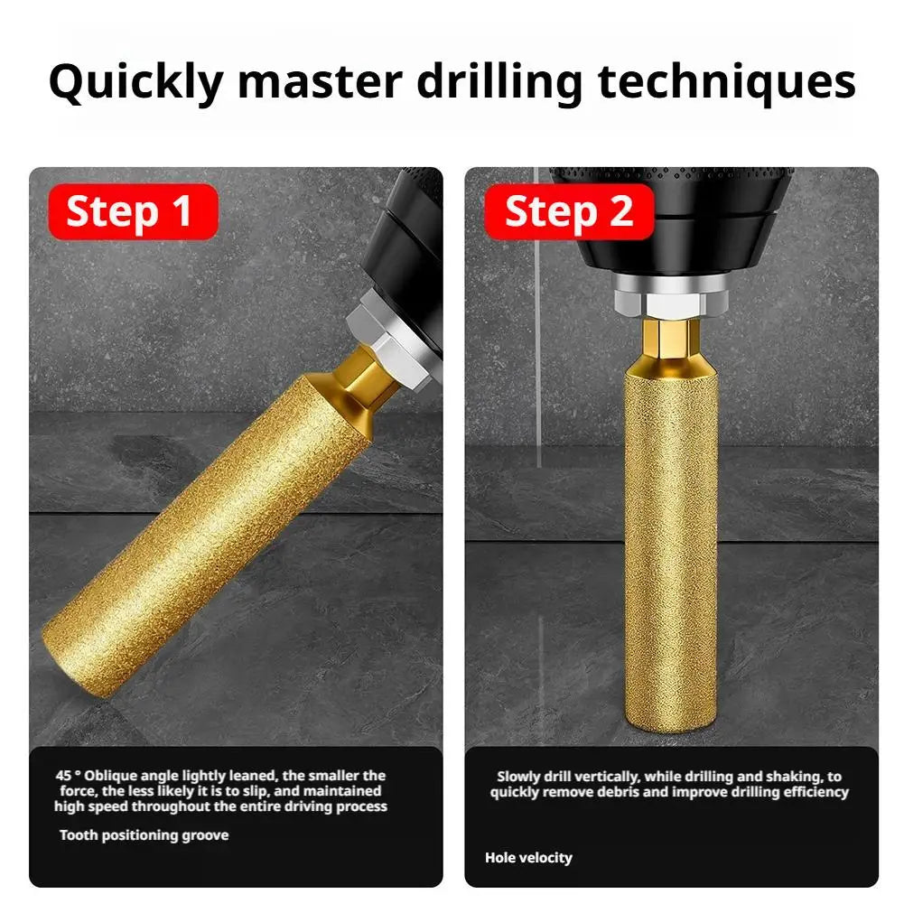 Diamond Core Drill Bits Dry Drilling Hex Shank – Tile & Granite Diamond Core Drill Bit Zpaxo