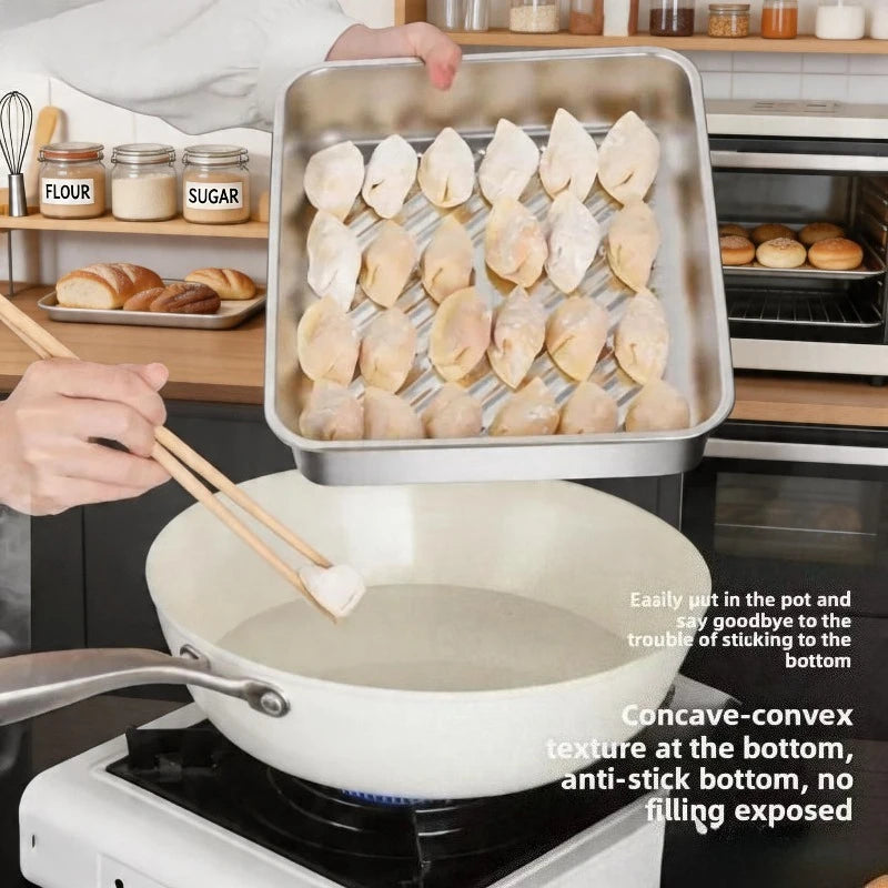 Stainless Baking Trays 2 Lids Non-stick Easy-clean Perfect Roasting