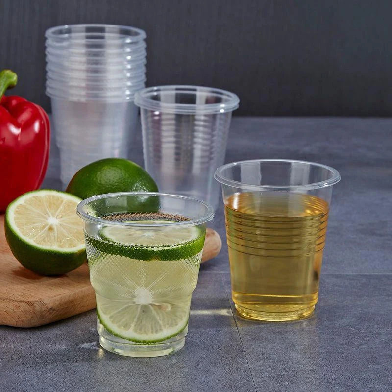 50PCS For Cold Drinks Disposable Clear Plastic Cup Outdoor Picnic Birthday Kitchen Party Tableware Party Plastic Cups Zpaxo