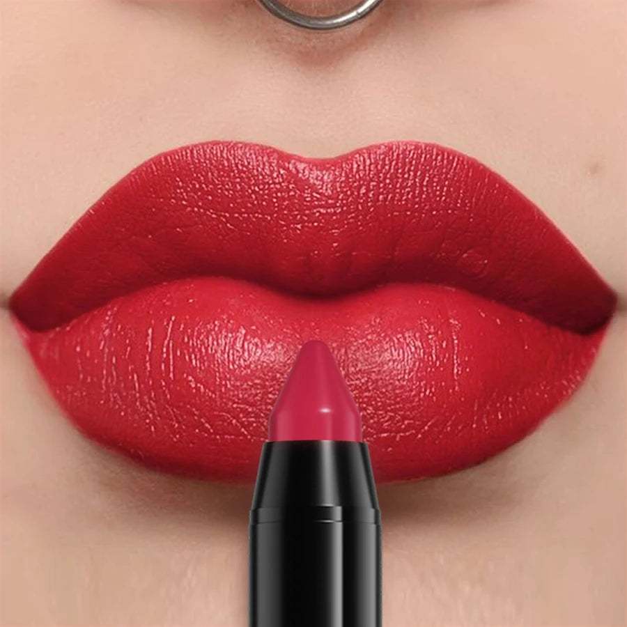 21 Colors Waterproof Lip Liner Pen Velvet Finish Smooth Lipstick
