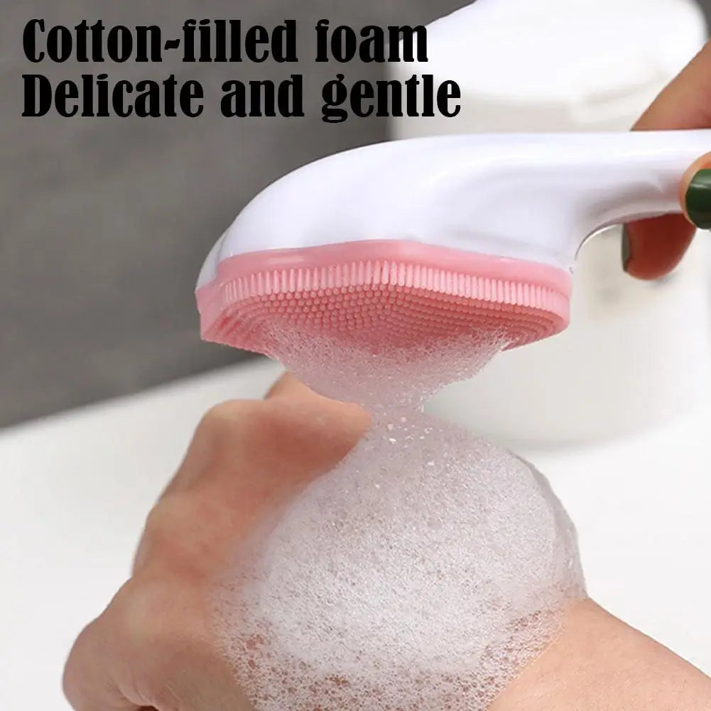1pcs Silicone Bath Brush Facial Cleansing Exfoliating Brush Skin Massager Cat Paw Handheld Manual Facial Deep Cleansing Brush Zpaxo