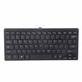 78 Keys USB Wired Keyboard ABS Waterproof Multimedia Computer Home Zpaxo black