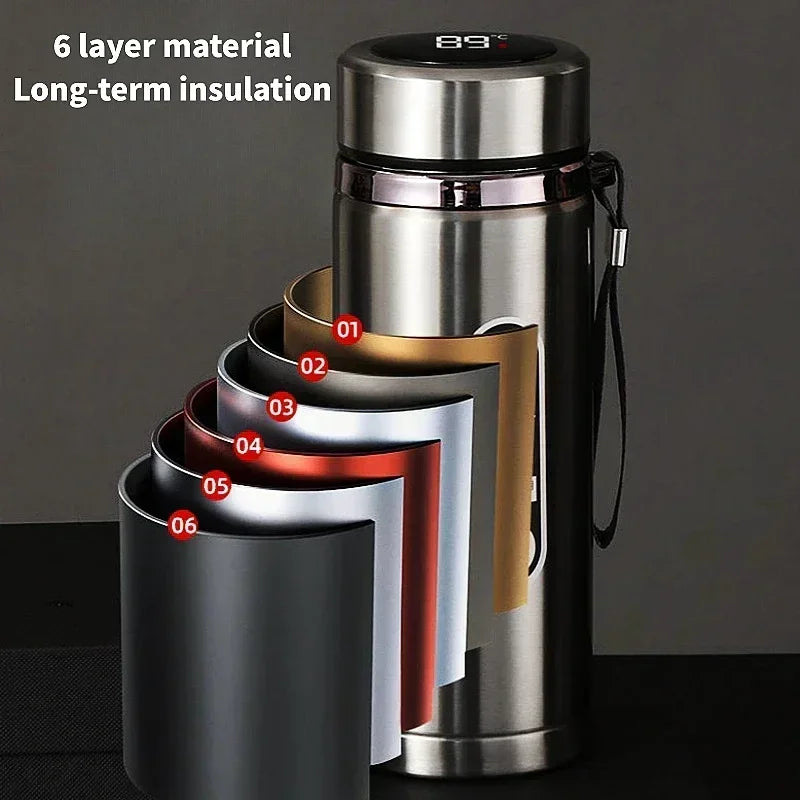 Thermos Sus304 Tea Water Bottle 1Liter Stainless Steel Vacuum Flask