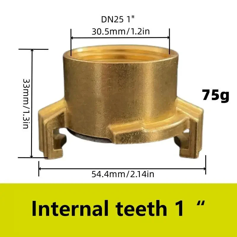 Quick Connect Water Fitting Claw Couplings Tap Connectors Copper DN15 DN20 DN25 Garden Water Connectors Zpaxo A3