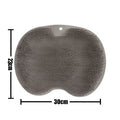 Foot Wash Mat Silicone Sponge Body Brush in The Shower Reusable Wall Mounted Back Silicone Bath Foot Massage Pad Shower Zpaxo grey pad
