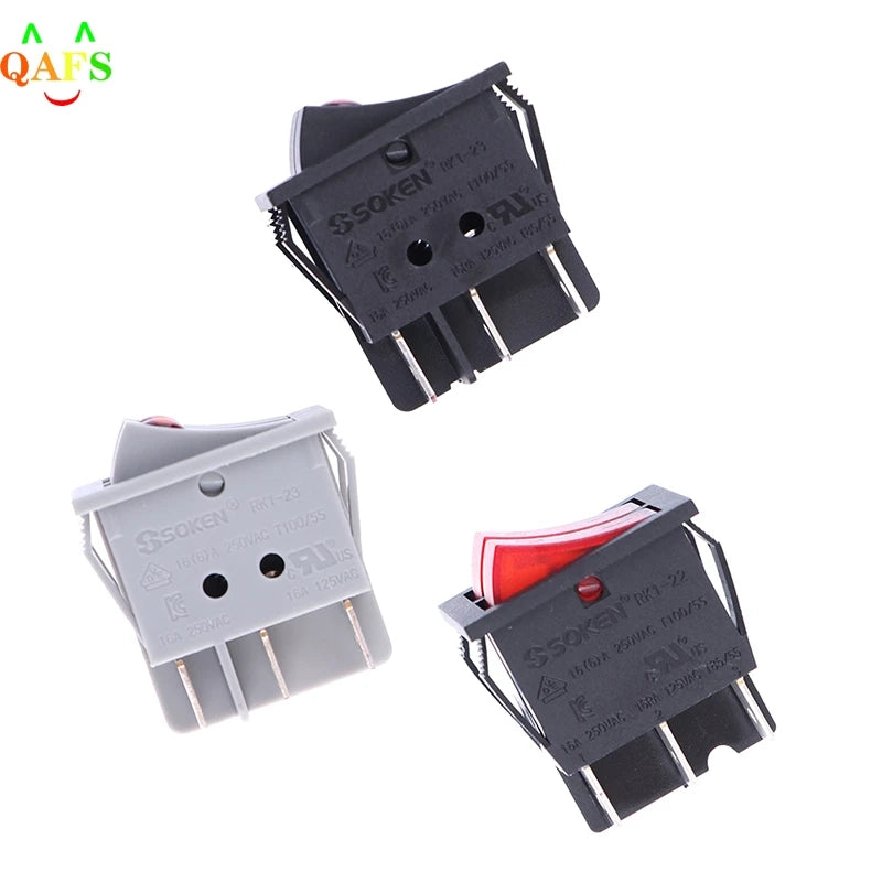 RK1-23 Oil Heater Switch OFF Rocker 250V 16A Double Buttons