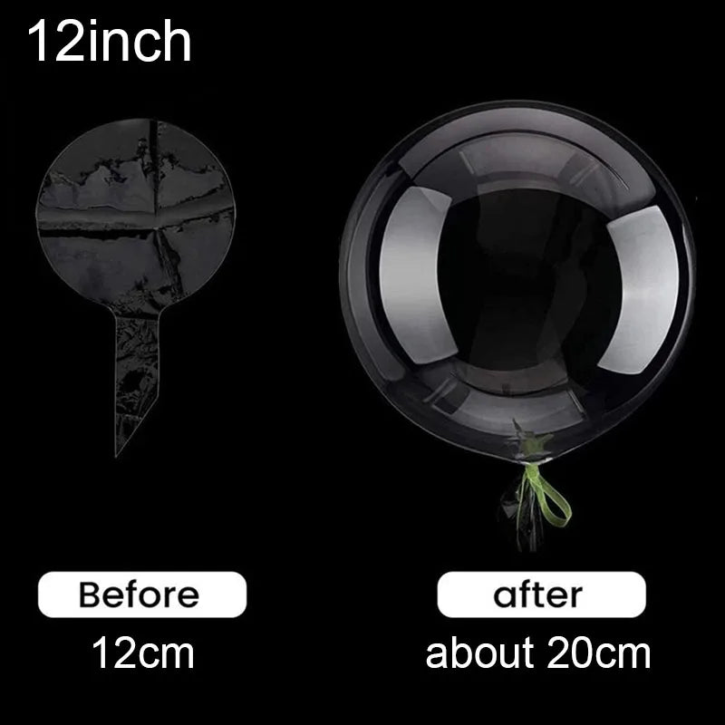 8 10 12 16 18 20 24 Inch Transparent Bobo Balloon Clear Bubble Zpaxo 10pcs 12inch Other
