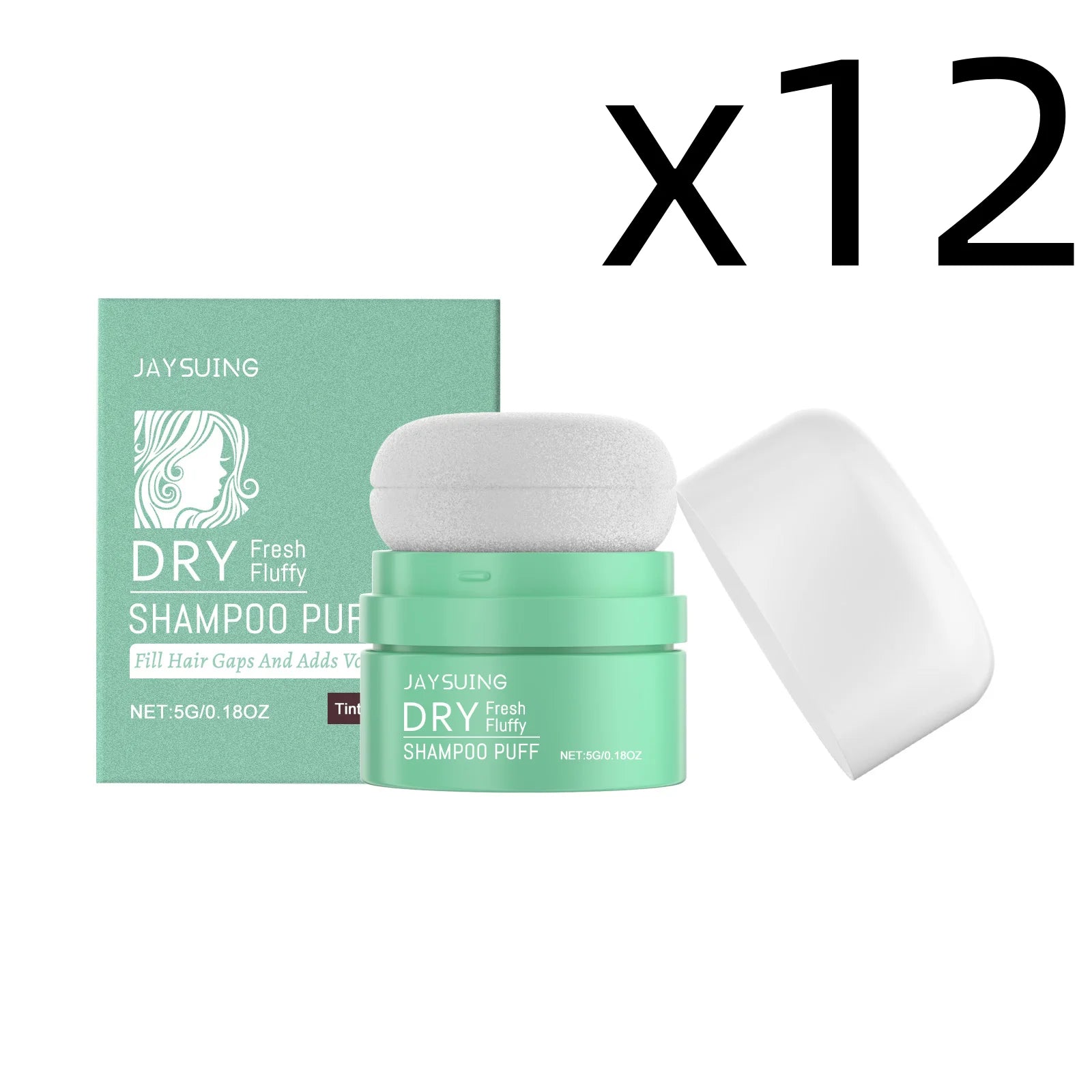 Matte Dry Shampoo Powder Puff – Instant Oil Control & Volume 5g Dry Shampoo Powder Zpaxo 5g Boxed X 12PCS