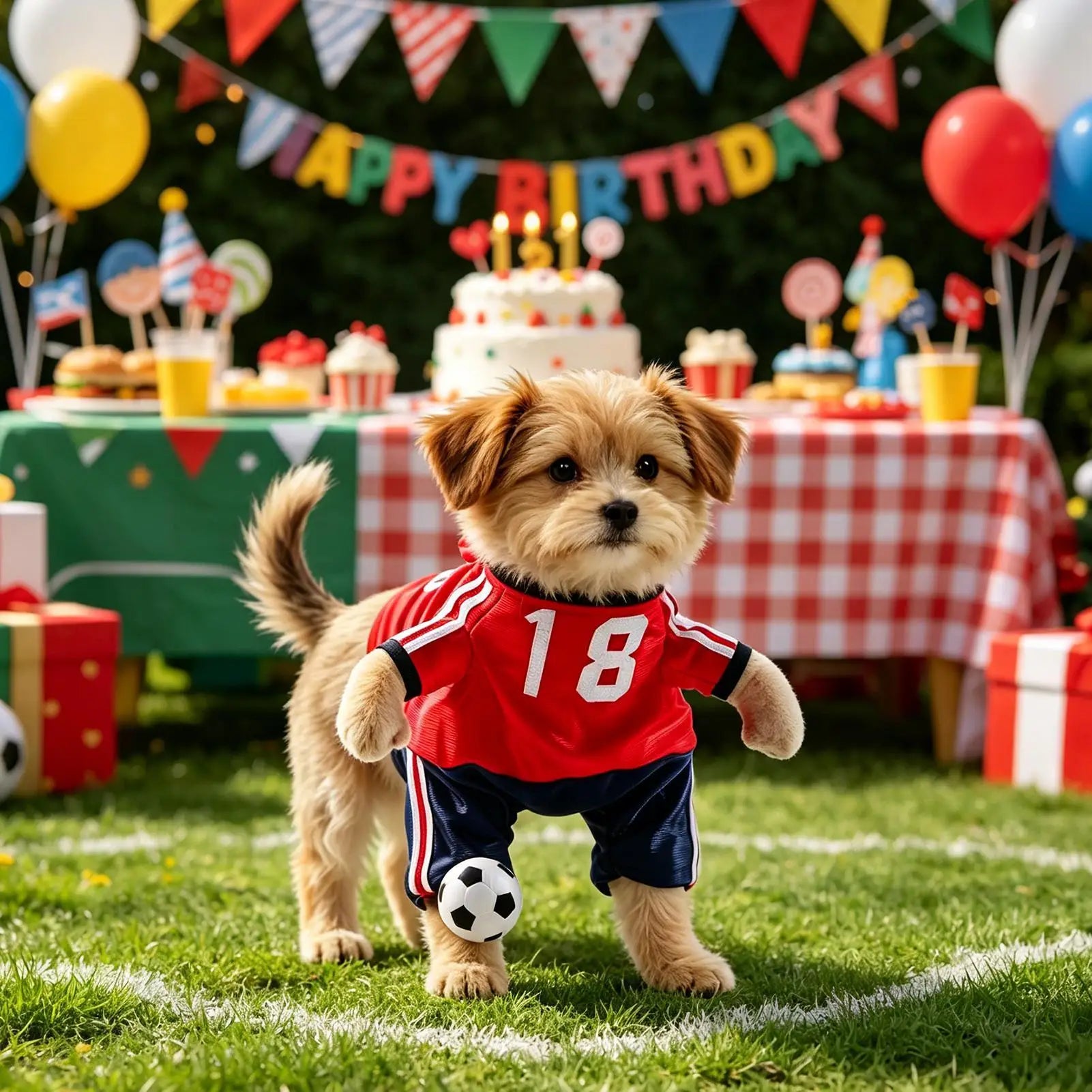 Dog Soccer Jersey Lightweight Breathable Sportswear Shirts Puppy