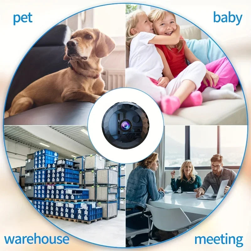 1080P HD Mini Wireless Wifi Camera Babymonitor Home Security Night