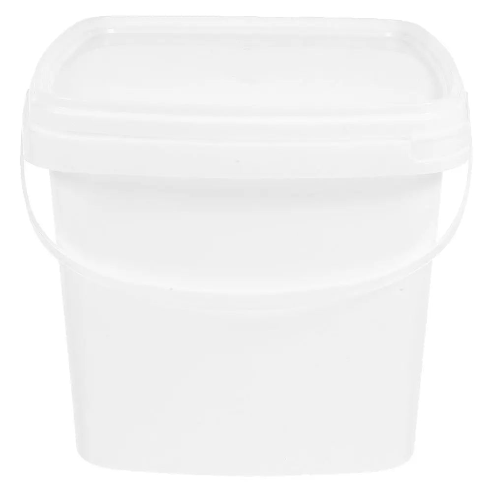 Plastic Bucket Handle Lid Reusable Water Container Portable Packaging