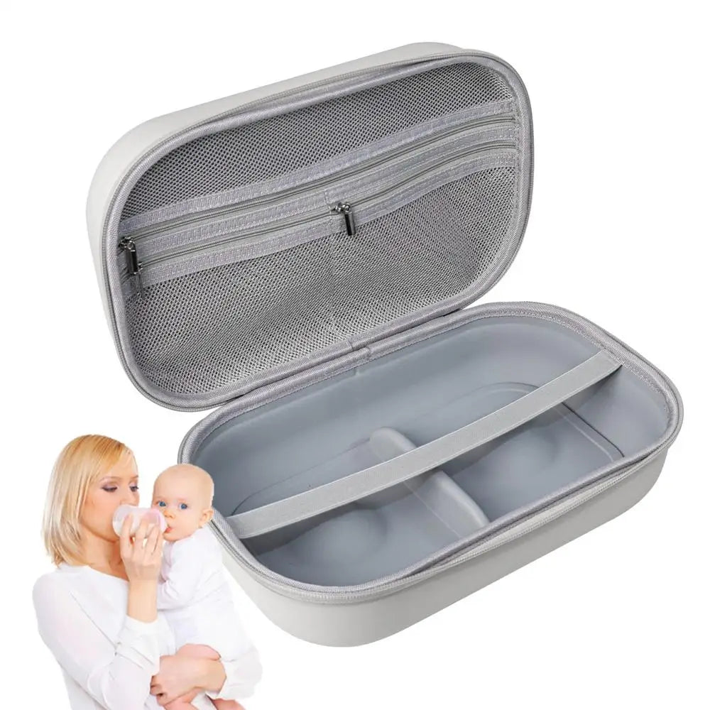 Portable Breast Pump Bag Travel-Friendly Pump Carrying Case Adjustable Portable Wearable Container For Travel Nursing Work Women Zpaxo White United States