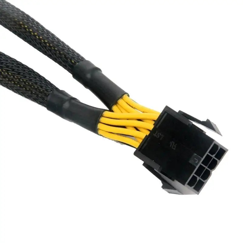 652F PCI-Express Y Splitter Adapter Cable CPU 8pin Female to 2x 8pin(4+4) Male PCIe Miner Motherboards Power Supply Cord Zpaxo