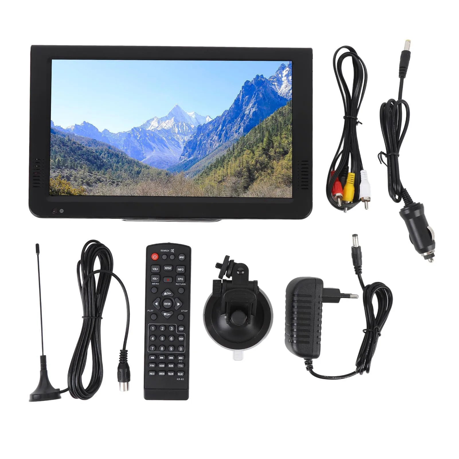 Portable Digital TV Sensitivity 1080P Video Playback Clear Display