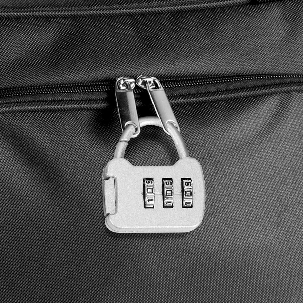 Zinc Alloy 3 Digit Code Combination Password Lock Portable Travel