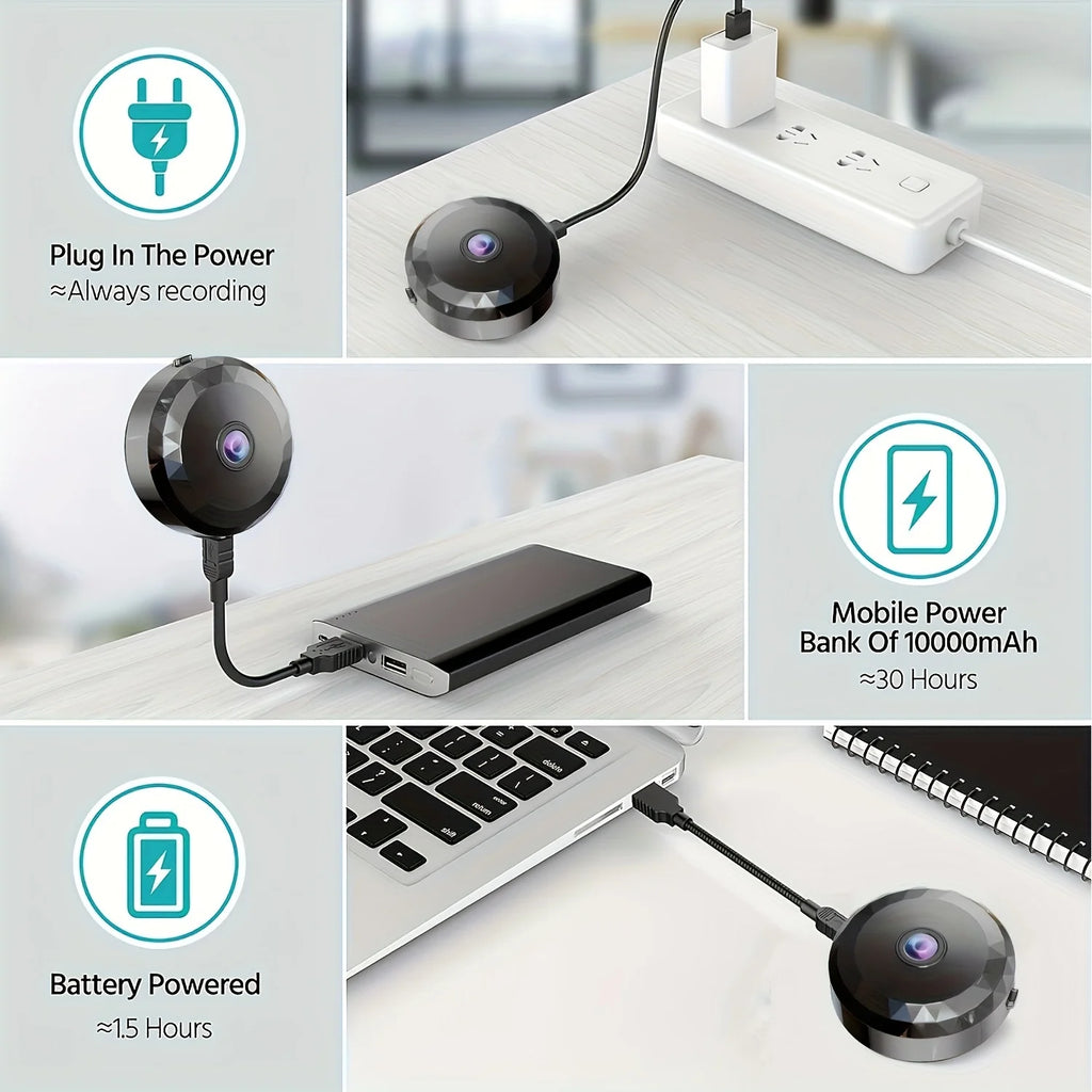 1080P HD Mini Wireless Wifi Camera Babymonitor Home Security Night