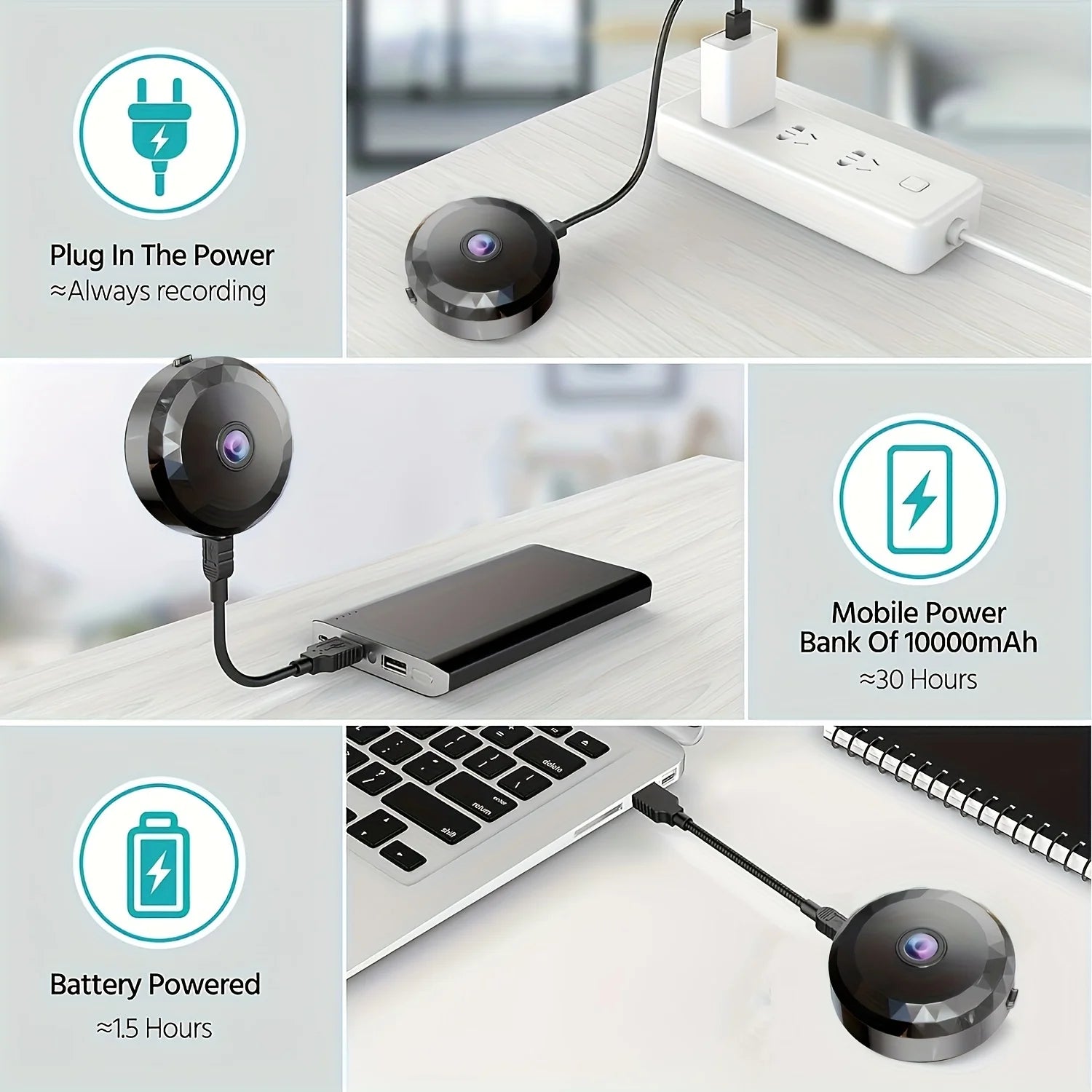 1080P HD Mini Wireless Wifi Camera Babymonitor Home Security Night