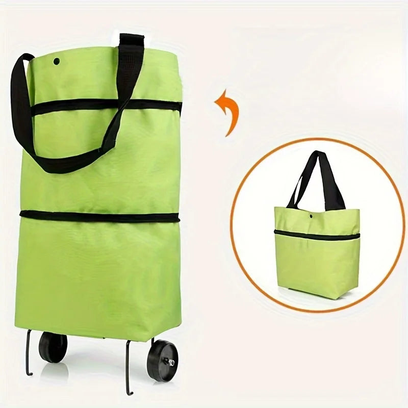 Foldable Portable Shopping Cart with Wheels – Lightweight Foldable Shopping Cart Zpaxo