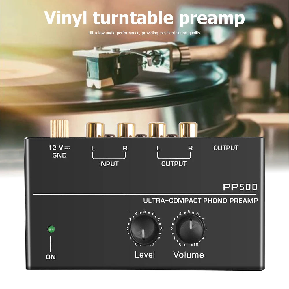 Phono Preamp Pre Amp Preamplifier Audio Amplifier Level Volume