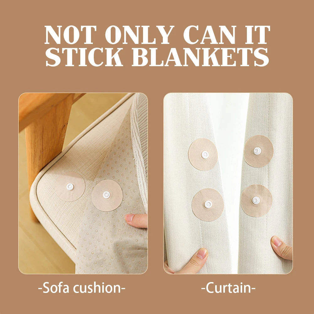 6 Pairs Anti Slip Bed Sheet Fasteners Prevent Comforters Duvets Cover