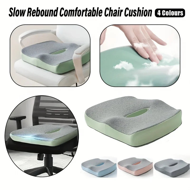 Memory Foam Seat Cushion – 3D Ergonomic Car & Office Support Ergonomic Seat Cushion Zpaxo