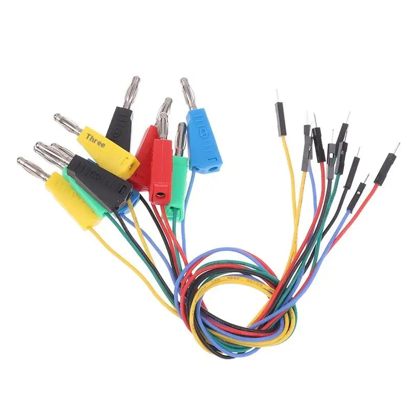 P1532 Male Stackable Banana Plug Silicone Jumper Cable 26AWG Wire Zpaxo