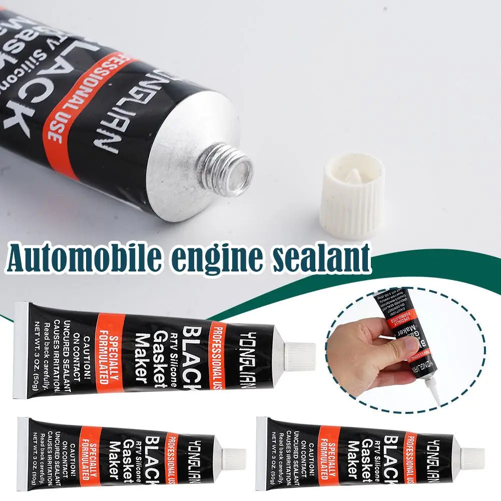 1Pcs RTV Silicone Gasket Maker Black Hi-Temp Sealant For Engines Automotive Sealant With Oil Resistance Car Accessories Zpaxo