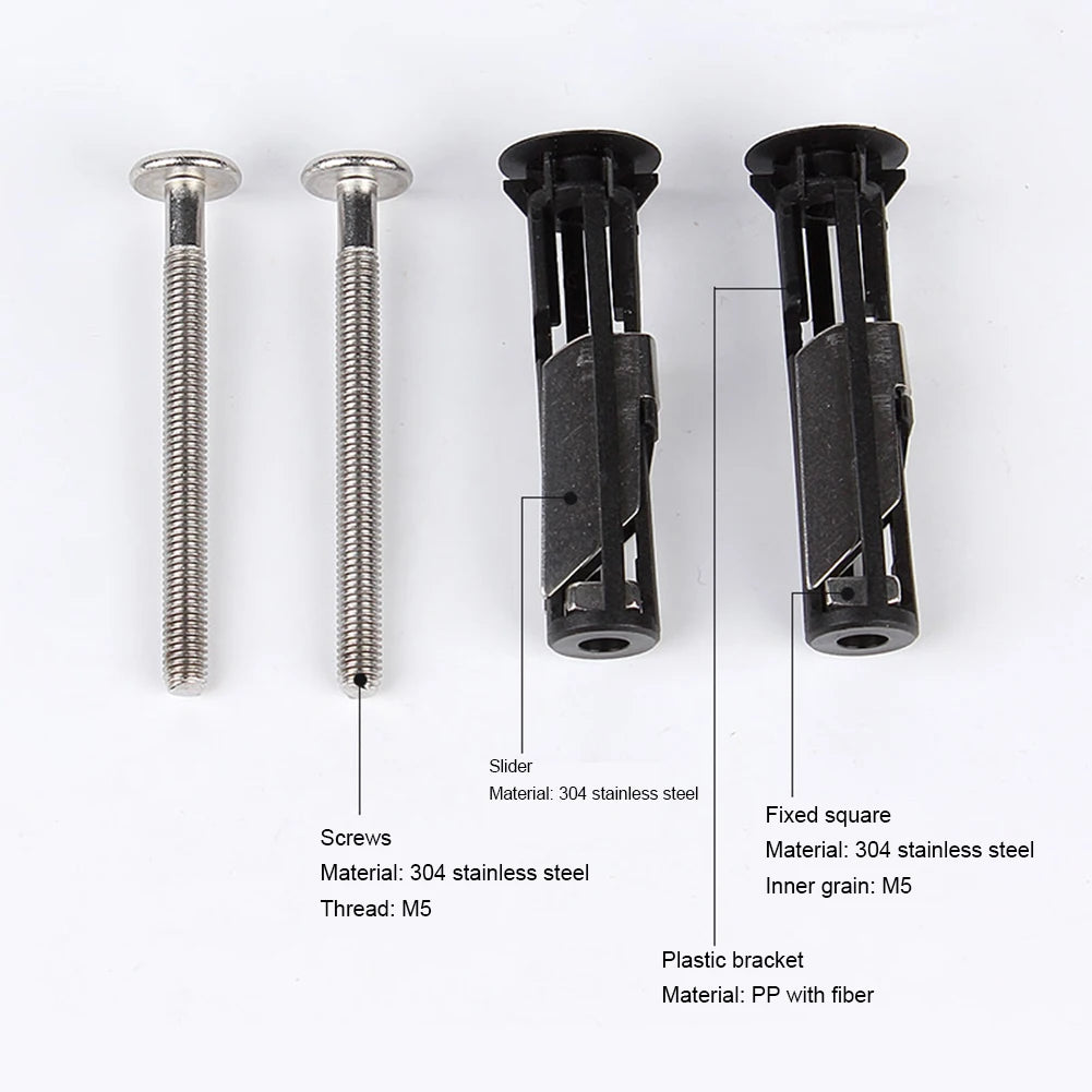 Toilet Seat Screws Tank Bolt Hinge Screw Retractable Cover Easy