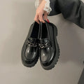 Spring PU Leather Women's Shoes British Slip-on Platform Mary Jane