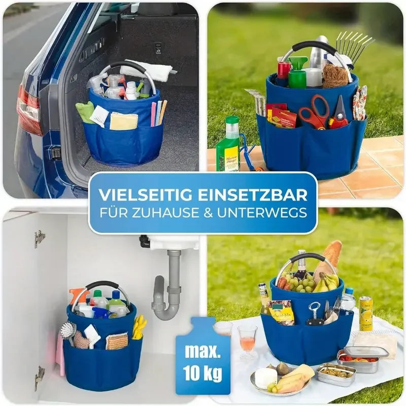 Large Storage Organiser Bag Folding Basket Picnic Tote Outdoor