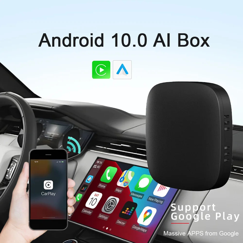 Android10 Carplay Box Ai Wired Wireless Car Adaptation Intelligent