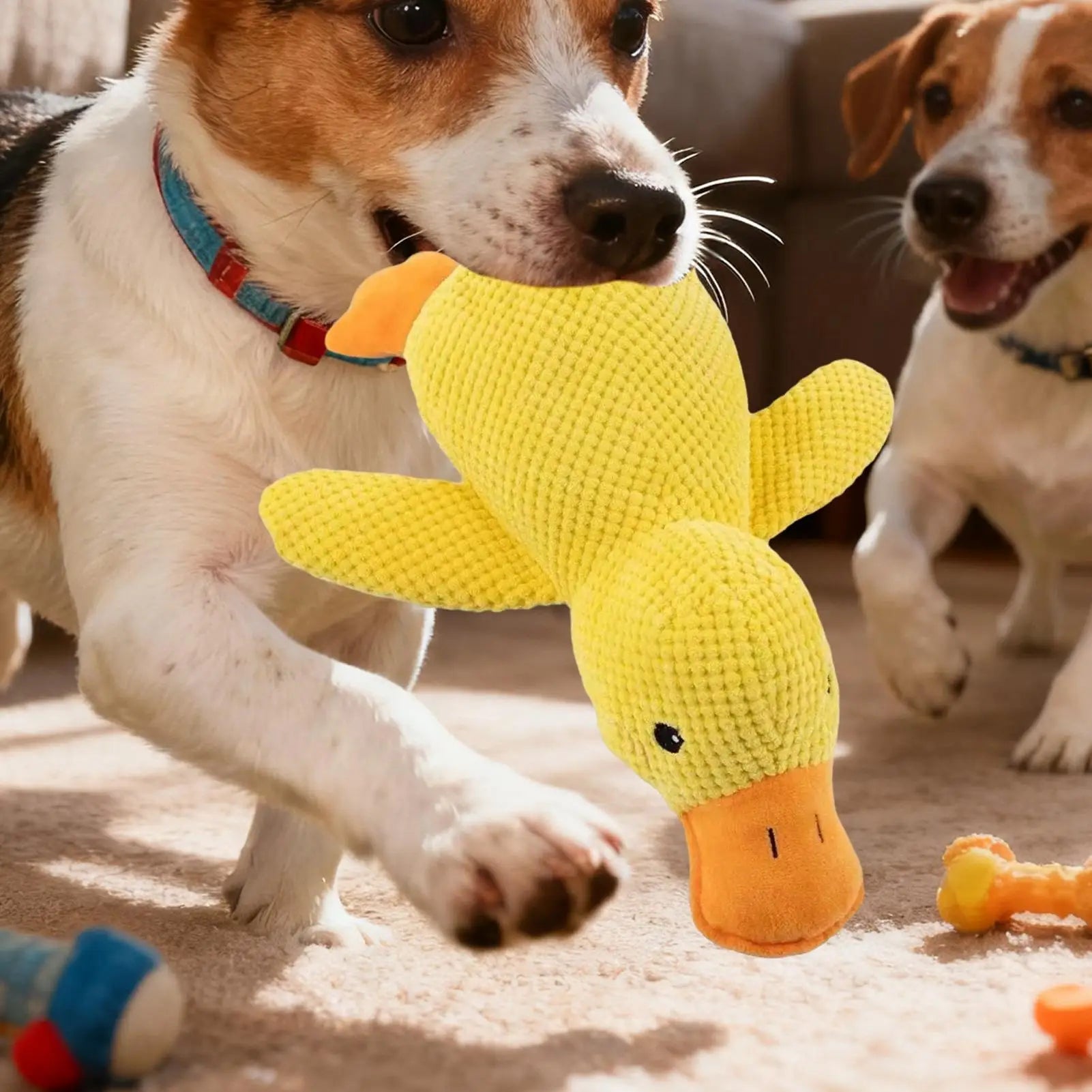 Duck Dog Toy Squeaky Interactive Soft Comfort Teething Supplies Dog Toys Plush for Travel Beach Pool Park Yard Bedroom Garden Zpaxo