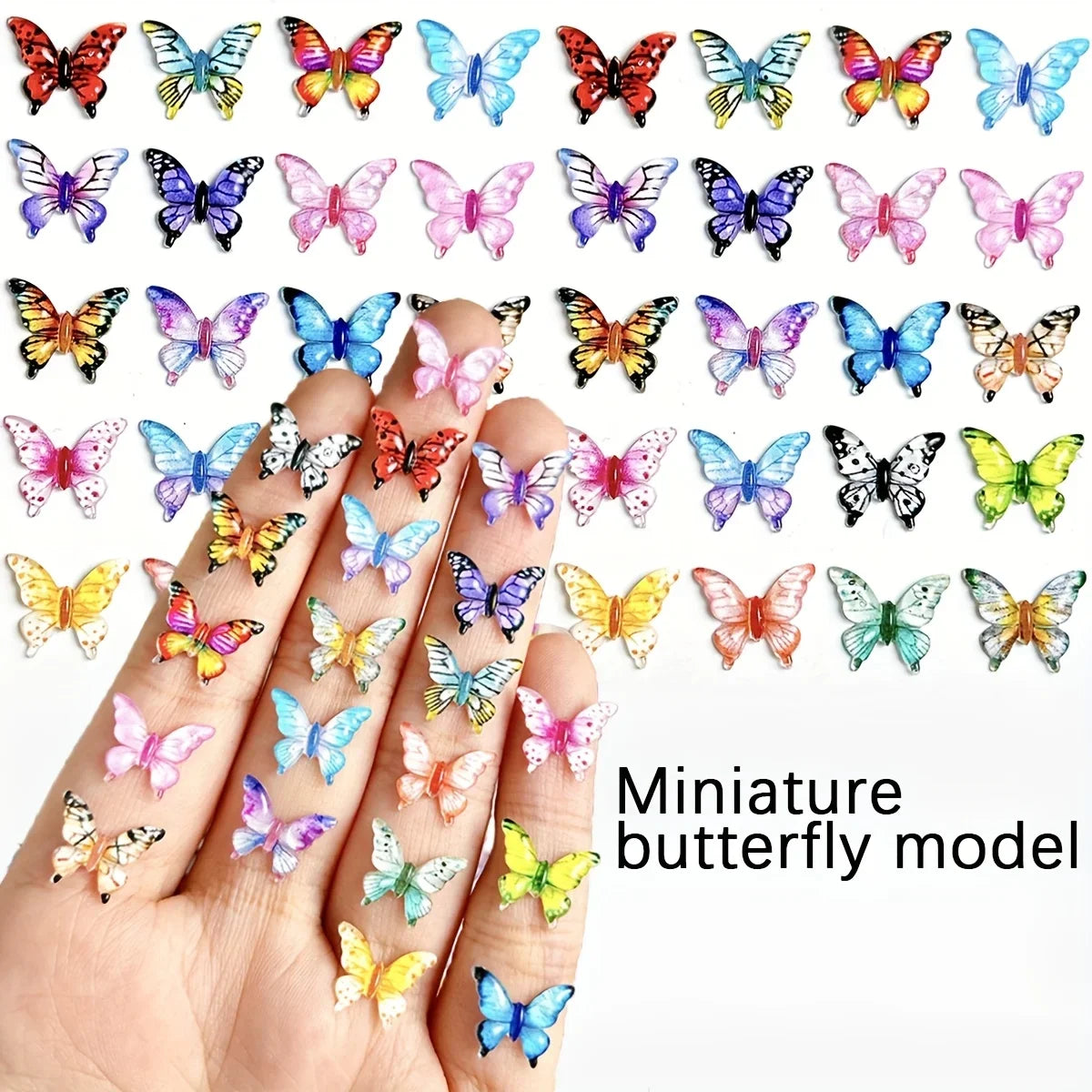 1:12 Dollhouse Mini Butterfly Models – 10/30/50 Pc DIY Set