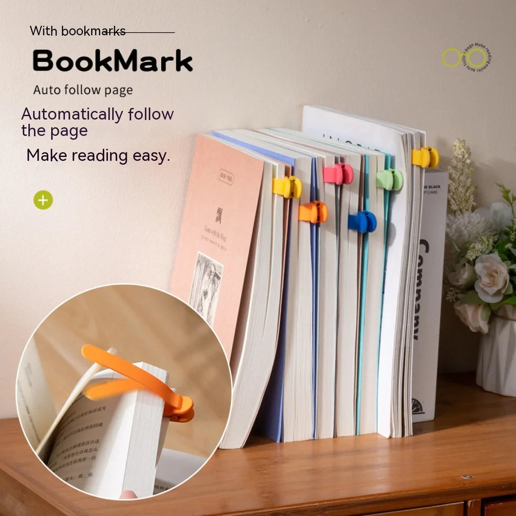 Colorful Silicone Page-Turning Bookmarks – 1/3 Pack