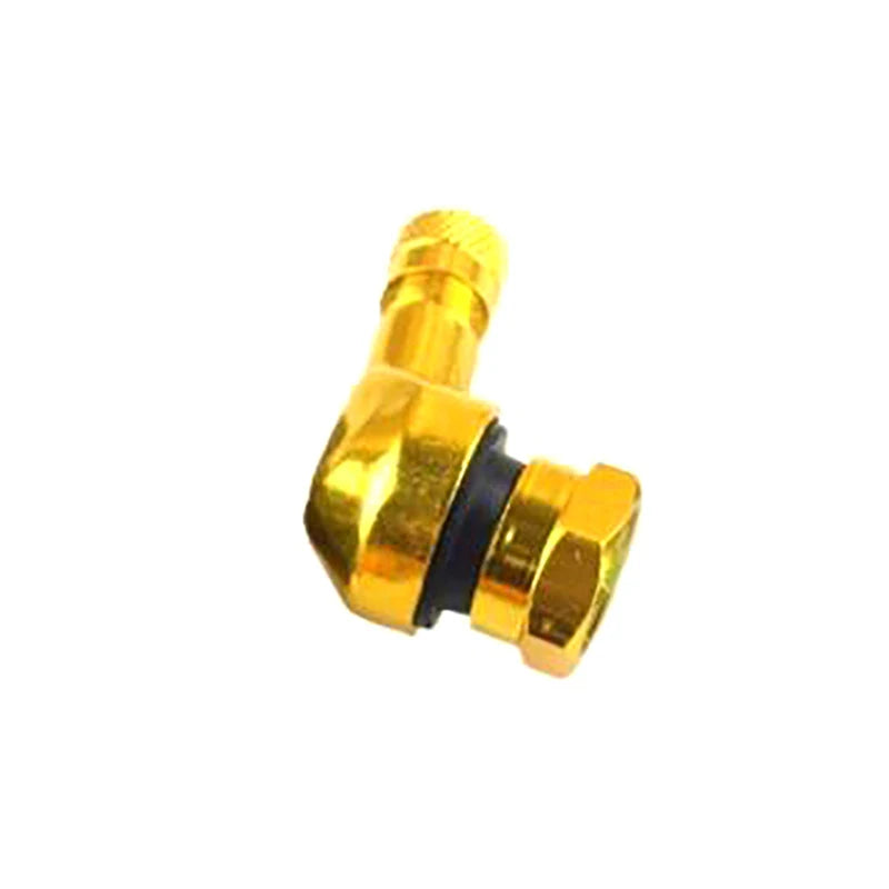 Aluminum Alloy Valve Motorcycle Rim 90 Degree Angle Wheel Tire Zpaxo Gold