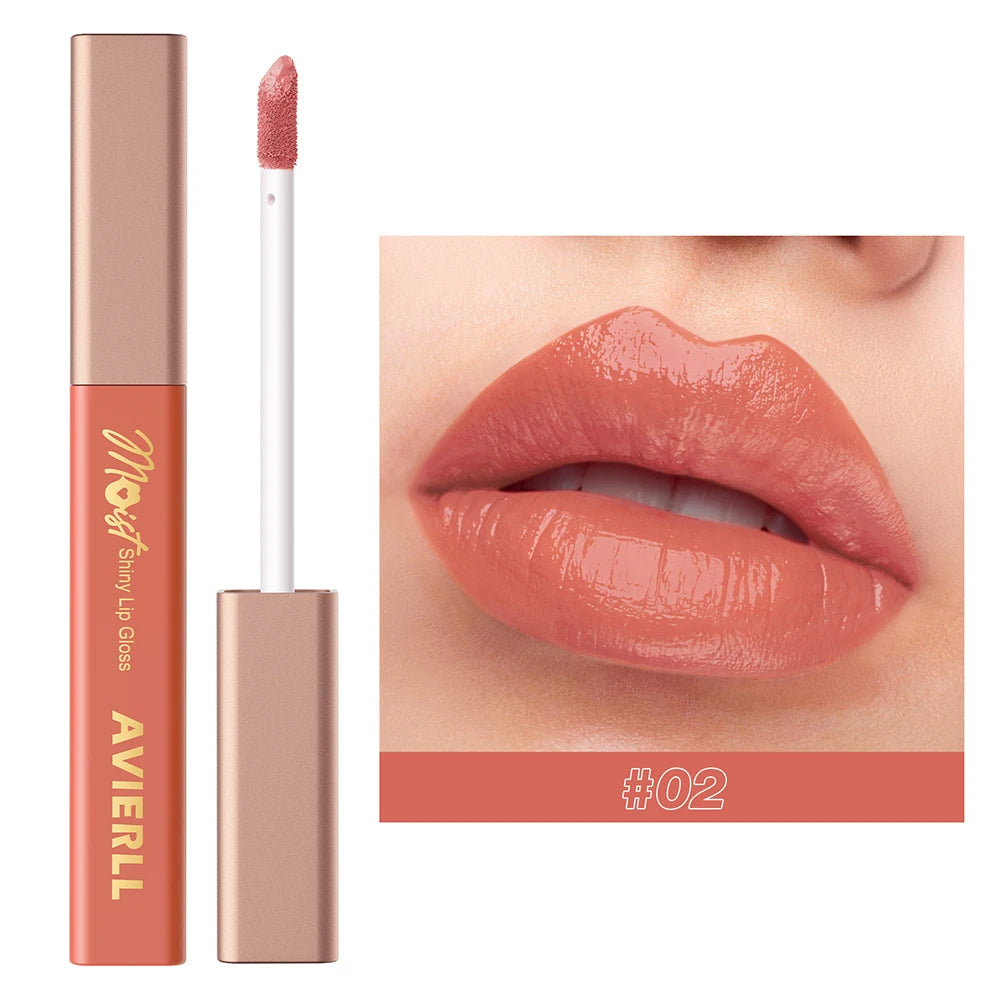 Lip Gloss Shiny Liquid Lipstick Long Lasting Moisturizing Non-sticky Zpaxo 02 2g