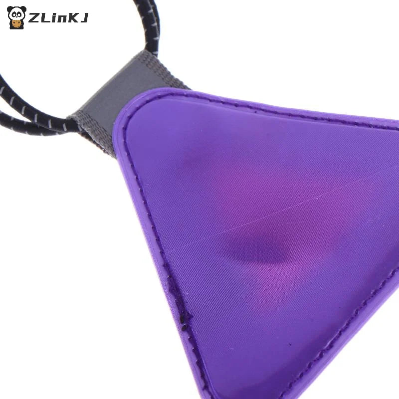 ▶Bike Triangle Reflective Signs Safety Warning Pendant Night Riding Reflective Patch Portable Multi Functional Reflective Label Zpaxo