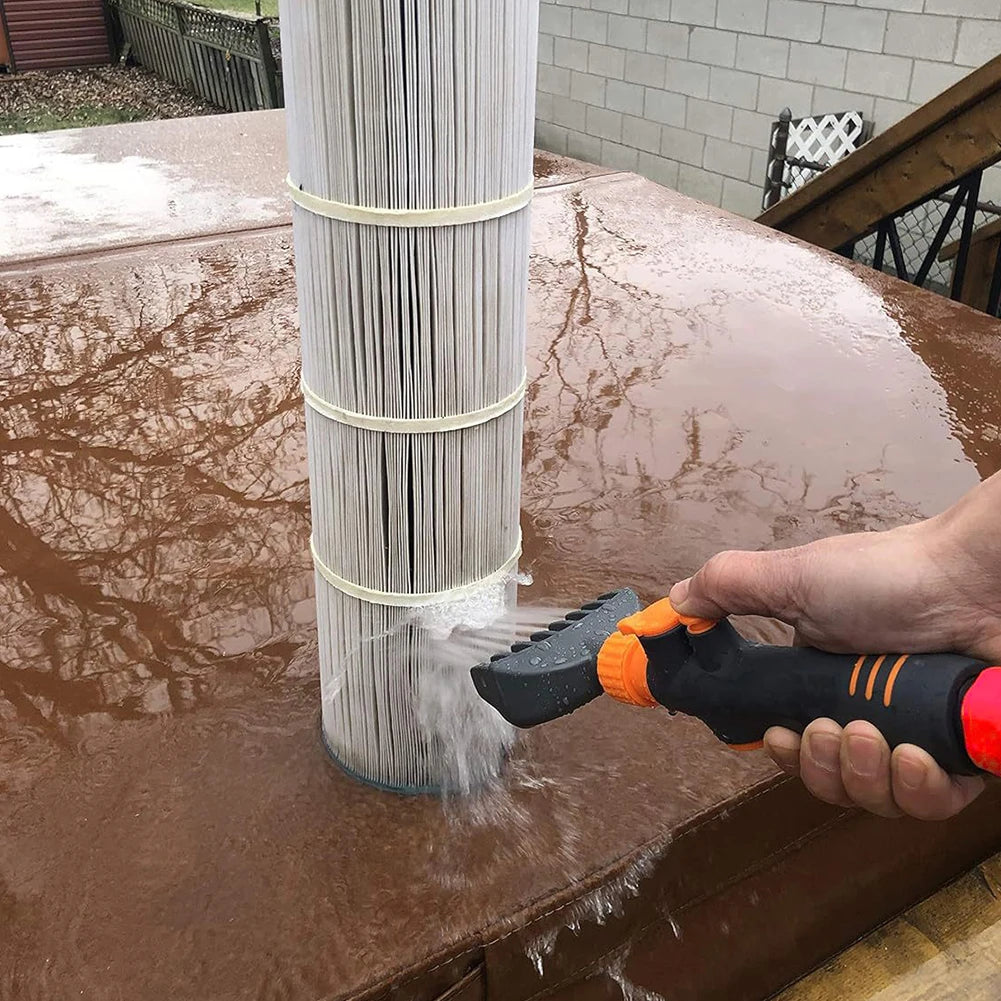 Pool Cartridge Filter Cleaning Brush Removes Debris Dirt Tub Tool