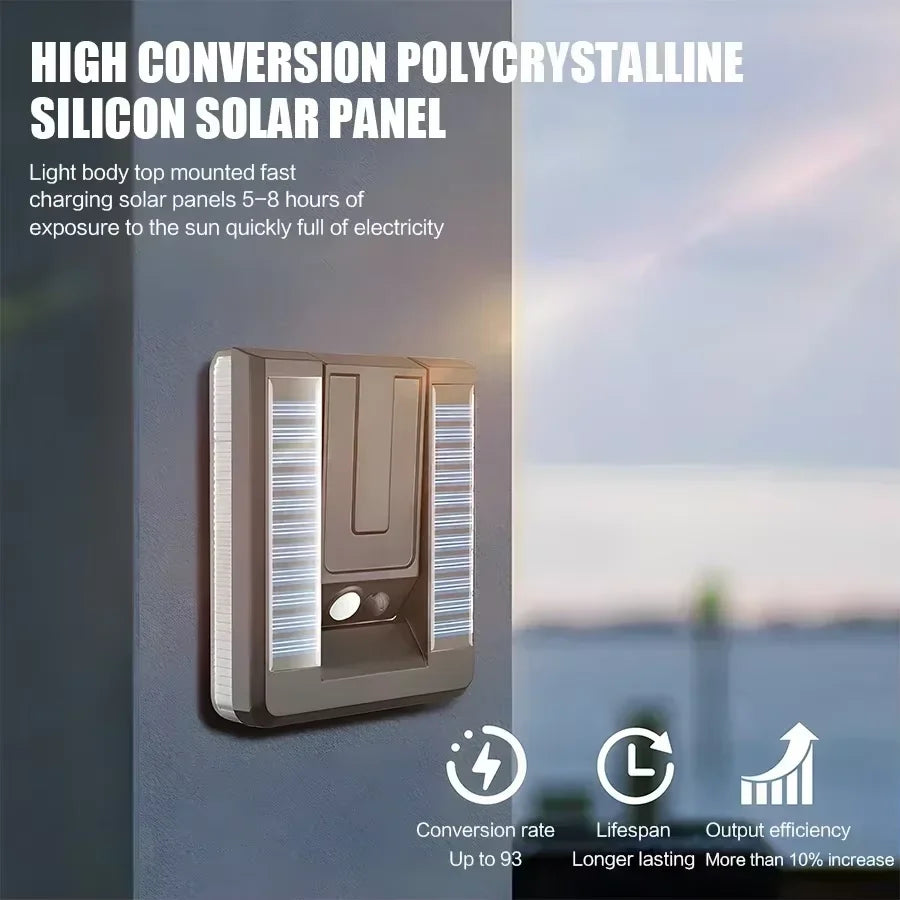 Outdoor Waterproof Wall Lamp Minimalist Solar Light Courtyard Zpaxo