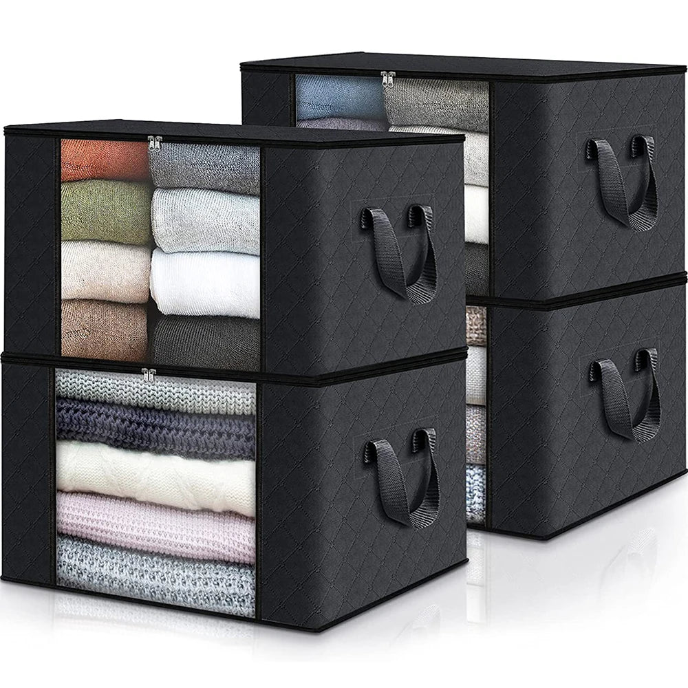 Large Capacity Clothes Storage Bag Foldable Blanket Storage Containers for Organizing Bedroom Closet Zpaxo