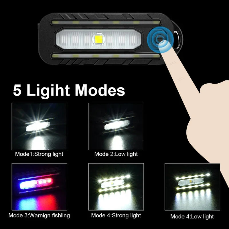 USB Rechargeable LED Warning Light – Bike Tail & Clip Torch