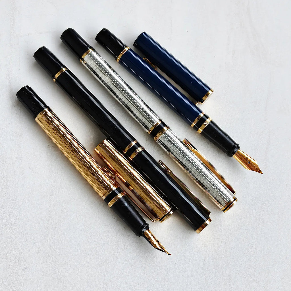 1990s Rare Stock Hero 59 Fountain Pen, Writing Office Collectible Stationery Clearance Sale Iridium Gold Pen with Bent Nib.0.7mm Zpaxo